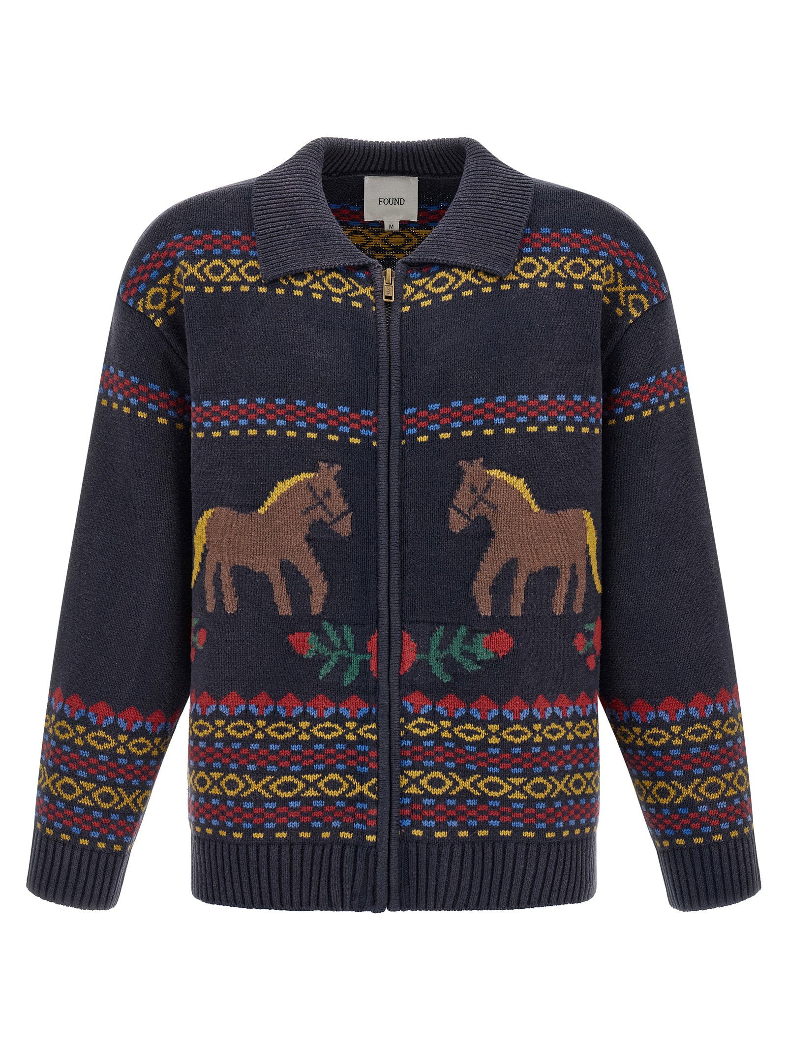 Found Isles Cardigan With Intarsia