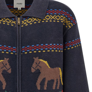 Found Isles Cardigan With Intarsia