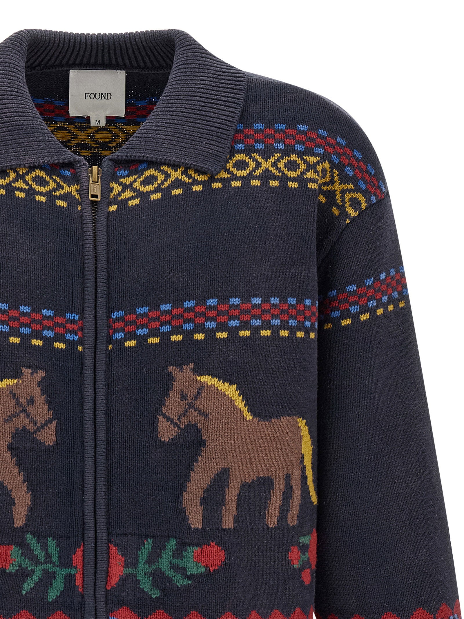 Found Isles Cardigan With Intarsia