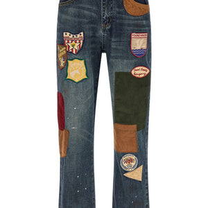 Found Patchwork Jeans