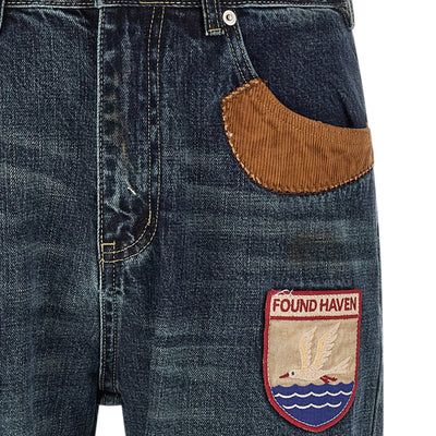 Found Patchwork Jeans