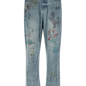 Found Hand Art Jeans