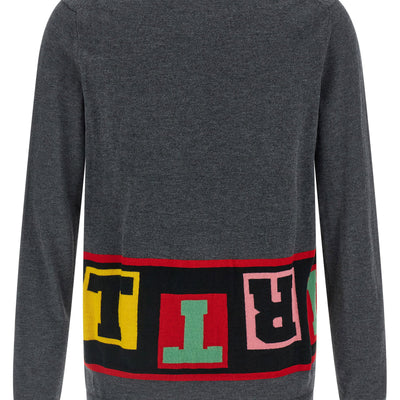Comme Des Garcons Shirt Intarsia Sweater