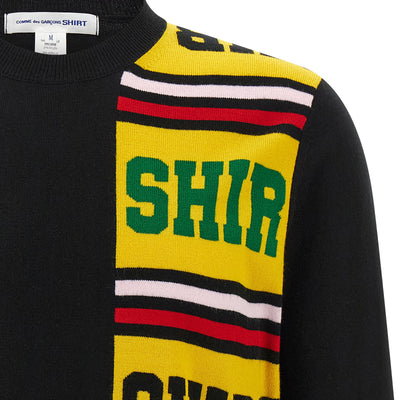 Comme Des Garcons Shirt Intarsia Sweater