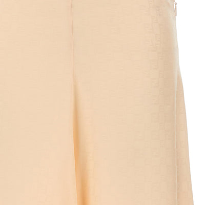 Fendi Ff Silk Skirt