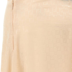 Fendi Ff Silk Skirt