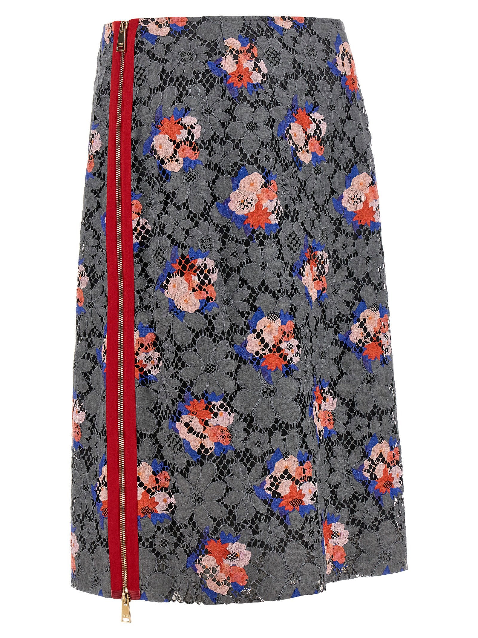 Fendi Bouquet Lace Skirt