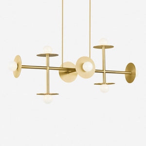 Nodes Large Linear Chandelier by Kelly Wearstler