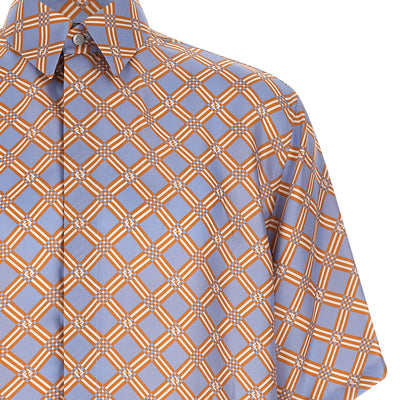 Fendi Net Print Silk Shirt