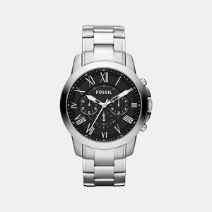 Grant Men Quartz Black Dial Chronograph Stainless Steel Watch FS4736