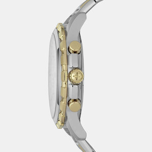 Dean Men Quartz Silver Dial Chronograph Stainless Steel Watch FS4795