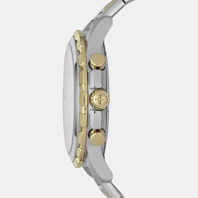 Dean Men Quartz Silver Dial Chronograph Stainless Steel Watch FS4795