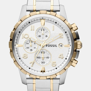 Dean Men Quartz Silver Dial Chronograph Stainless Steel Watch FS4795