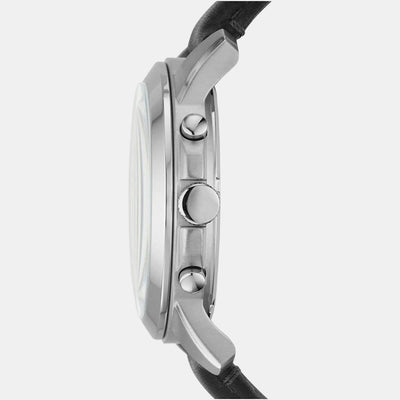 Grant Men Quartz Black Dial Chronograph Leather Watch FS4812