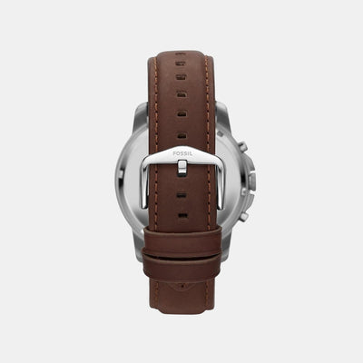 Grant Men Quartz Black Dial Chronograph Leather Watch FS4813