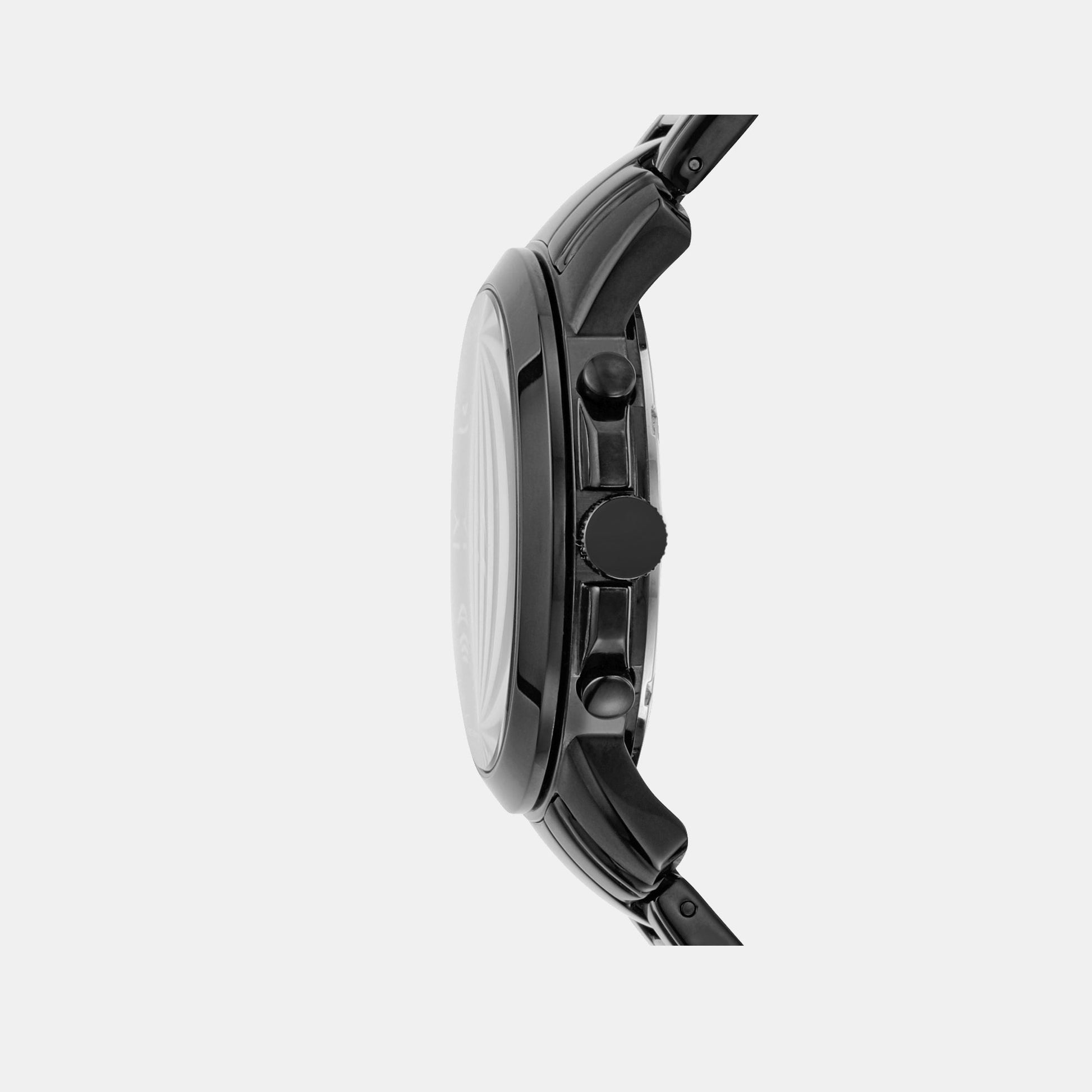 Grant Men Quartz Black Dial Chronograph Stainless Steel Watch FS4832