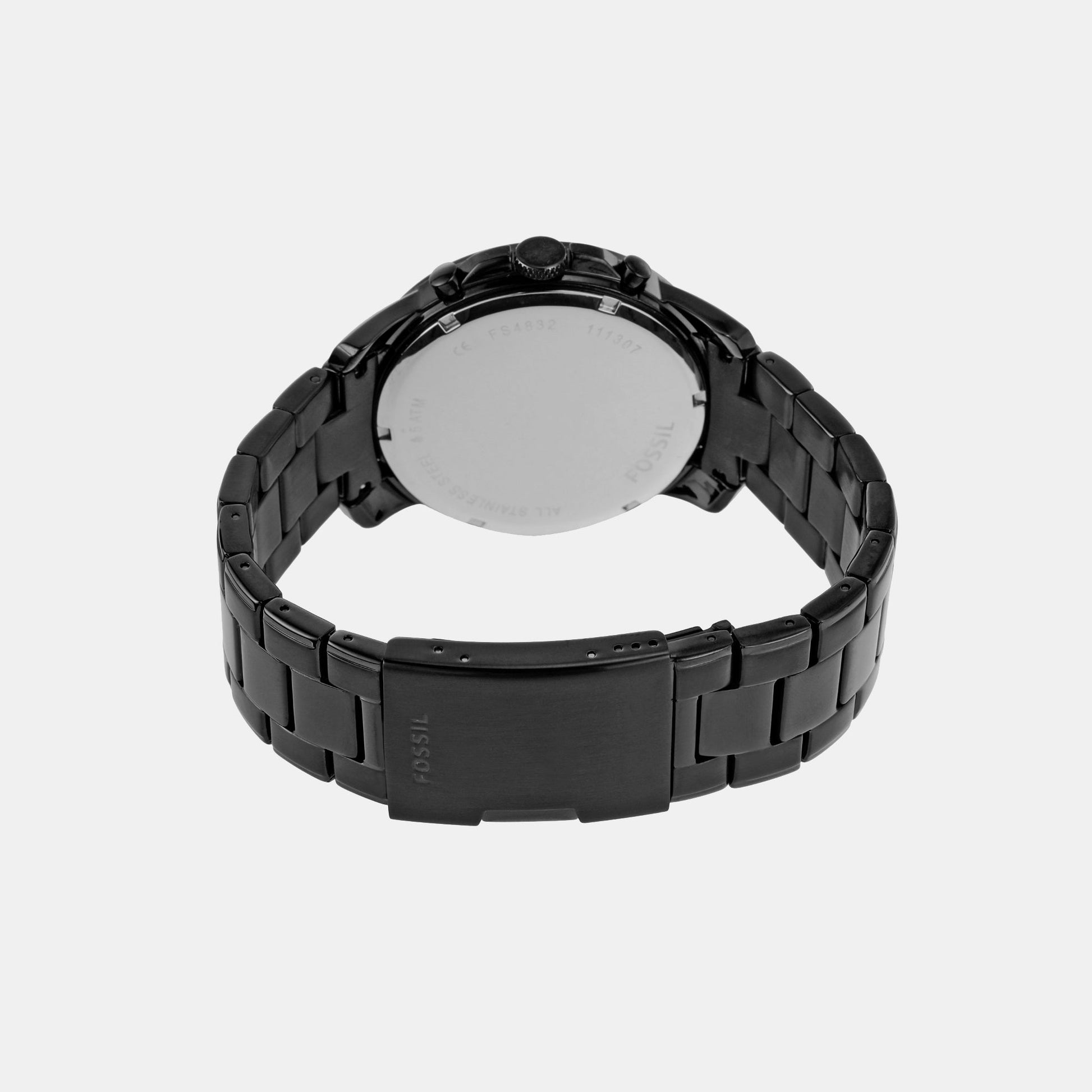 Grant Men Quartz Black Dial Chronograph Stainless Steel Watch FS4832