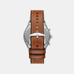 Forrester Men Quartz Blue Dial Chronograph Leather Watch FS5607