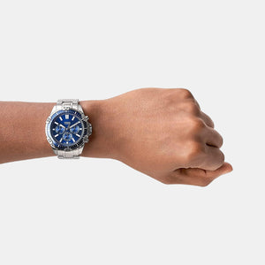 Garrett Men Quartz Blue Dial Chronograph Stainless Steel Watch FS5623