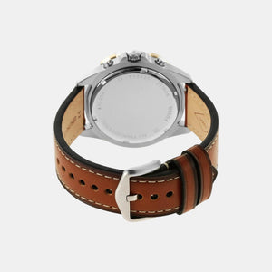 Garrett Men Quartz Blue Dial Chronograph Leather Watch FS5625
