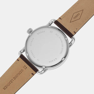 Copeland Men Quartz Cream Dial Analog Leather Watch FS5663