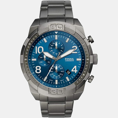 Bronson Men Quartz Blue Dial Chronograph Stainless Steel Watch FS5711