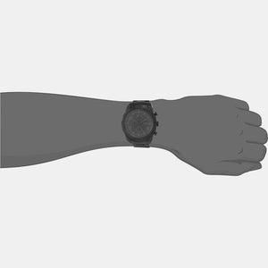 Bronson Men Quartz Black Dial Chronograph Stainless Steel Watch FS5712