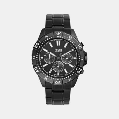 Garrett Men Quartz Black Dial Chronograph Stainless Steel Watch FS5773