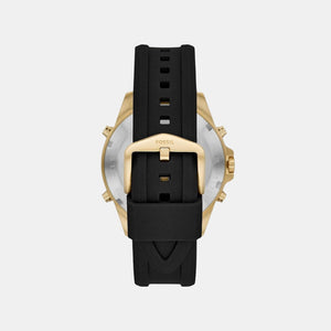 Garrett Men Quartz Black Dial Analog-Digital Silicone Watch FS5781