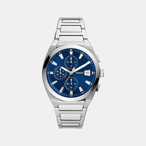 Everett Men Quartz Blue Dial Chronograph Stainless Steel Watch FS5795