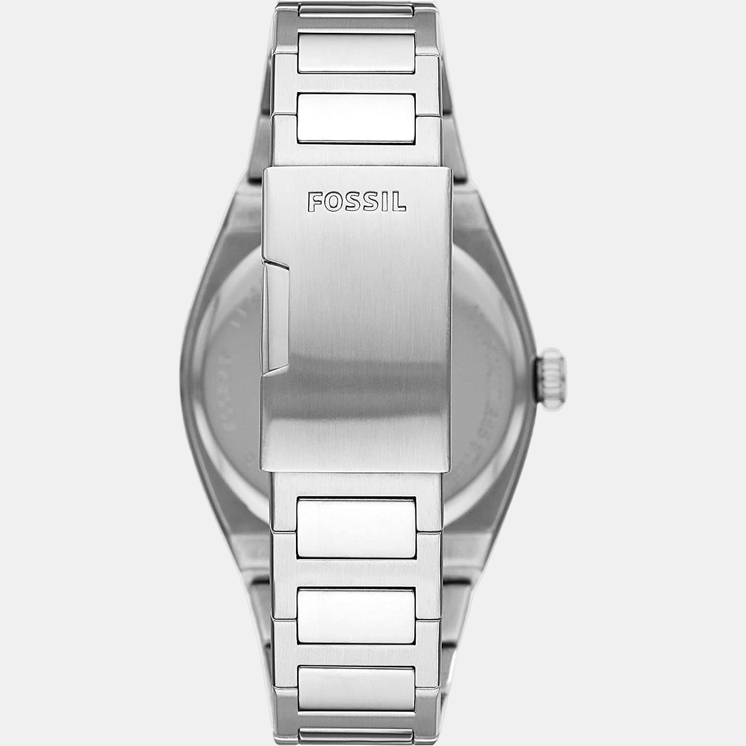 Everett Men Quartz Blue Dial Analog Stainless Steel Watch FS5822