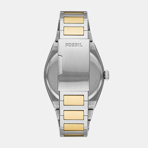 Everett Men Quartz Cream Dial Analog Stainless Steel Watch FS5823