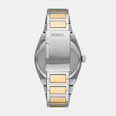 Everett Men Quartz Cream Dial Analog Stainless Steel Watch FS5823