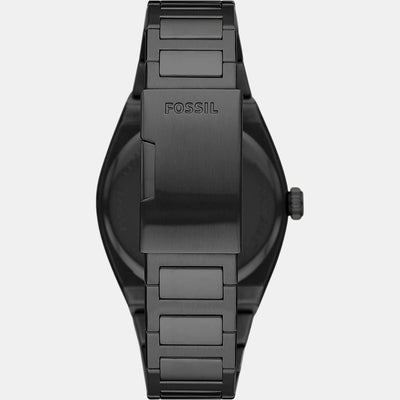 Everett Men Quartz Black Dial Analog Stainless Steel Watch FS5824