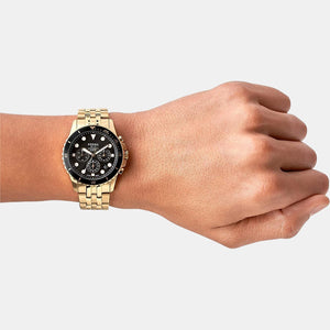 Fb-01 Men Quartz Black Dial Chronograph Stainless Steel Watch FS5836