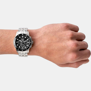 Fb-01 Men Quartz Black Dial Chronograph Stainless Steel Watch FS5837