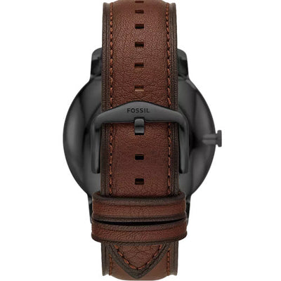 Fossil The Minimalist Solar Brown Dial Men 44mm