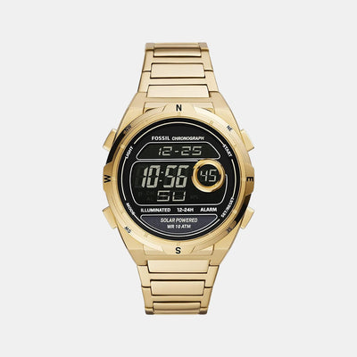 Everett Men Automatic Black Dial Digital Stainless Steel Watch FS5862