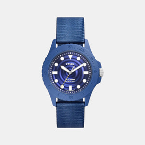 Fb-01 Men Solar Blue Dial Analog Tide Ocean Material Watch FS5893