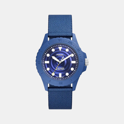 Fb-01 Men Solar Blue Dial Analog Tide Ocean Material Watch FS5893
