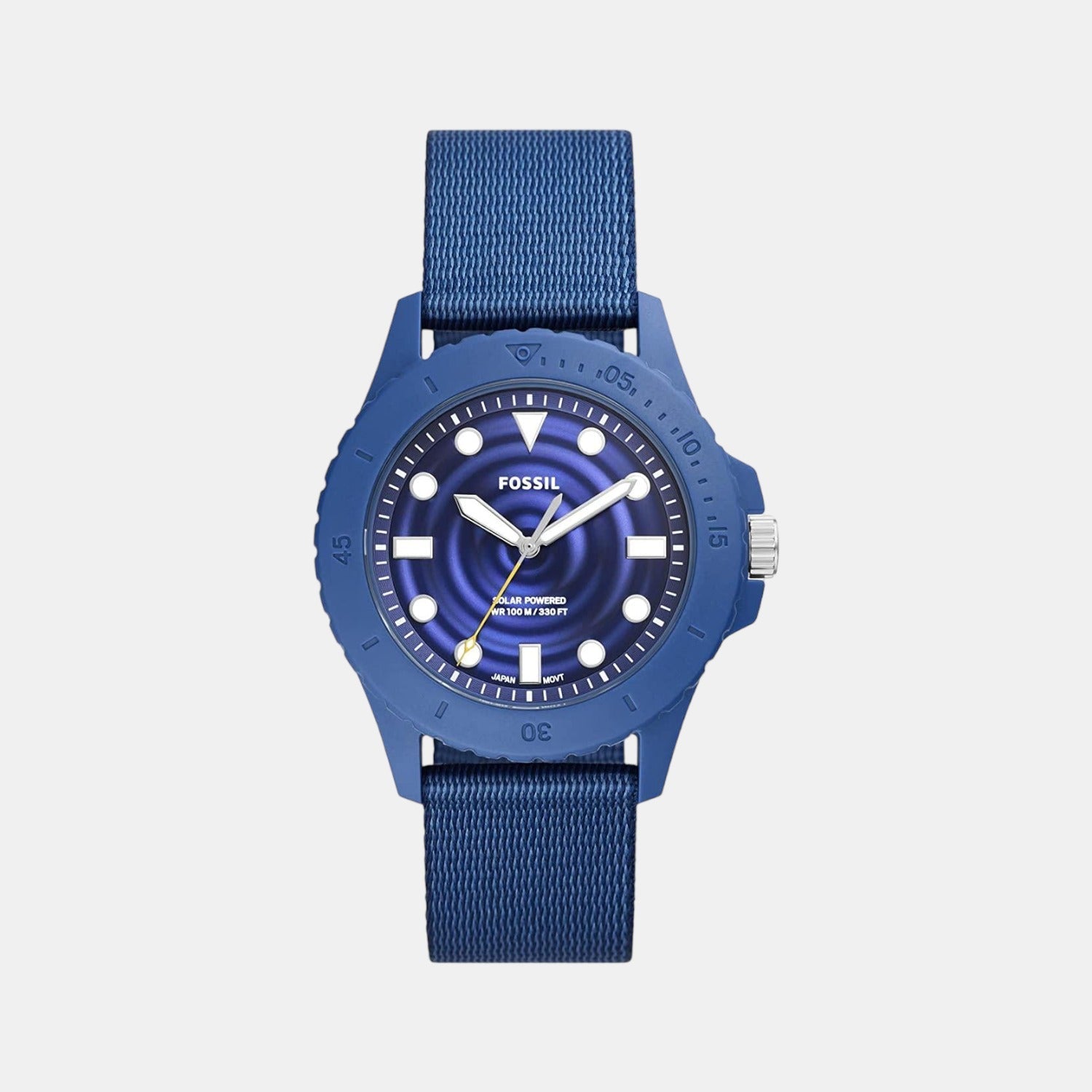 Fb-01 Men Solar Blue Dial Analog Tide Ocean Material Watch FS5893