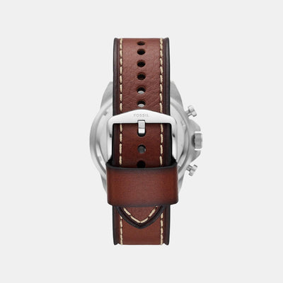 Bronson Men Quartz Green Dial Chronograph Leather Watch FS5898