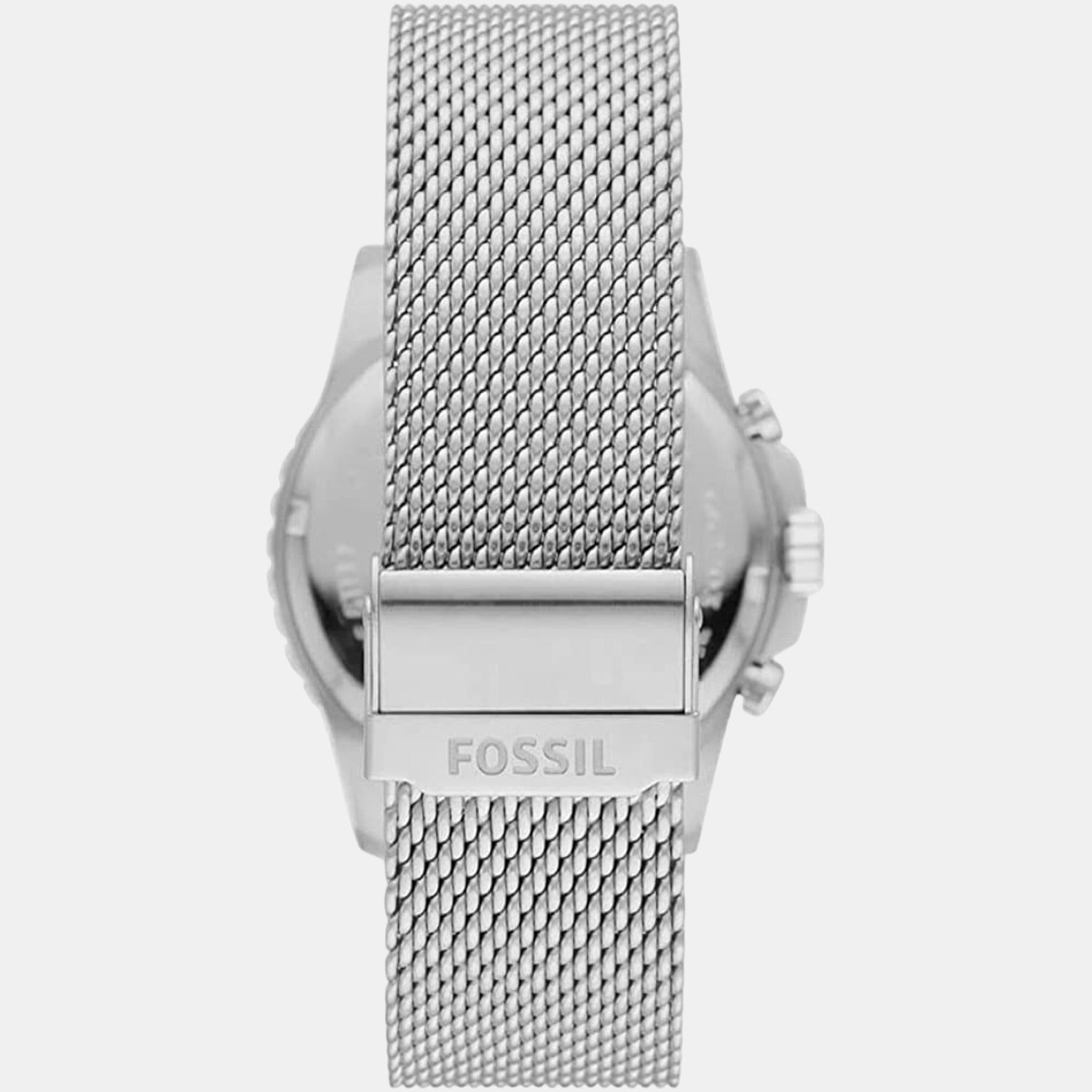 Fb-01 Men Quartz White Dial Chronograph Stainless Steel Watch FS5915