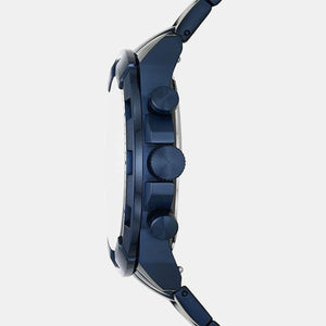 Bronson Men Quartz Blue Dial Chronograph Stainless Steel Watch FS5916