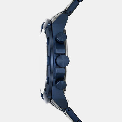 Bronson Men Quartz Blue Dial Chronograph Stainless Steel Watch FS5916