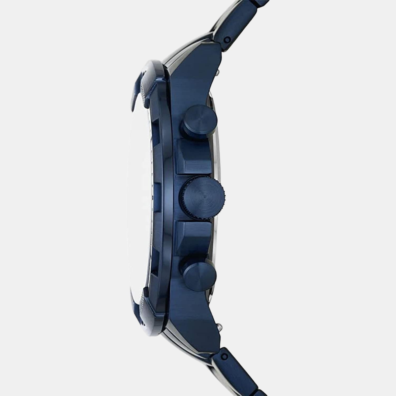 Bronson Men Quartz Blue Dial Chronograph Stainless Steel Watch FS5916