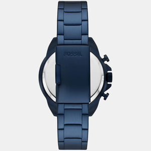 Bronson Men Quartz Blue Dial Chronograph Stainless Steel Watch FS5916