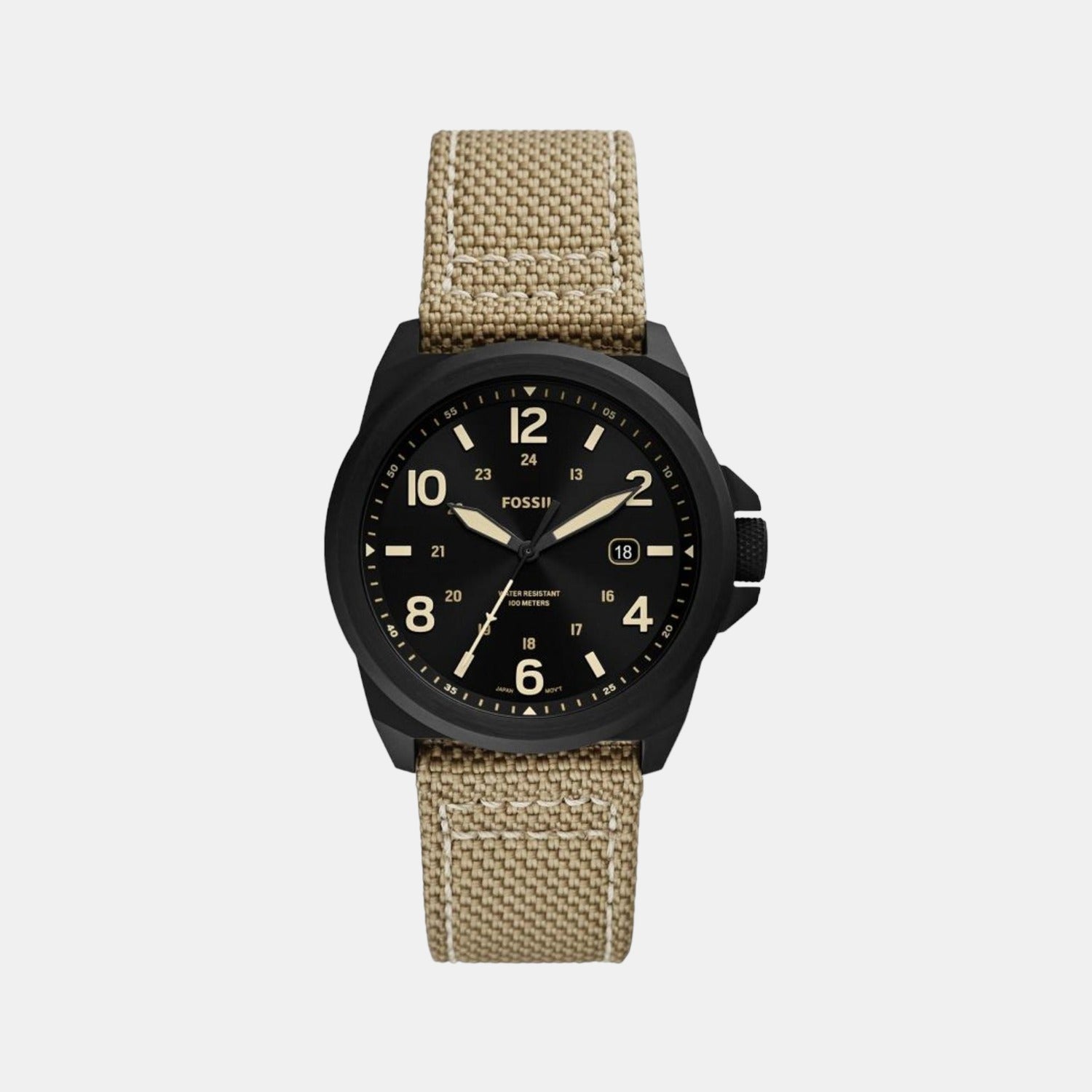 Bronson Men Quartz Black Dial Analog Nylon Watch FS5917