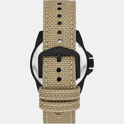 Bronson Men Quartz Black Dial Analog Nylon Watch FS5917
