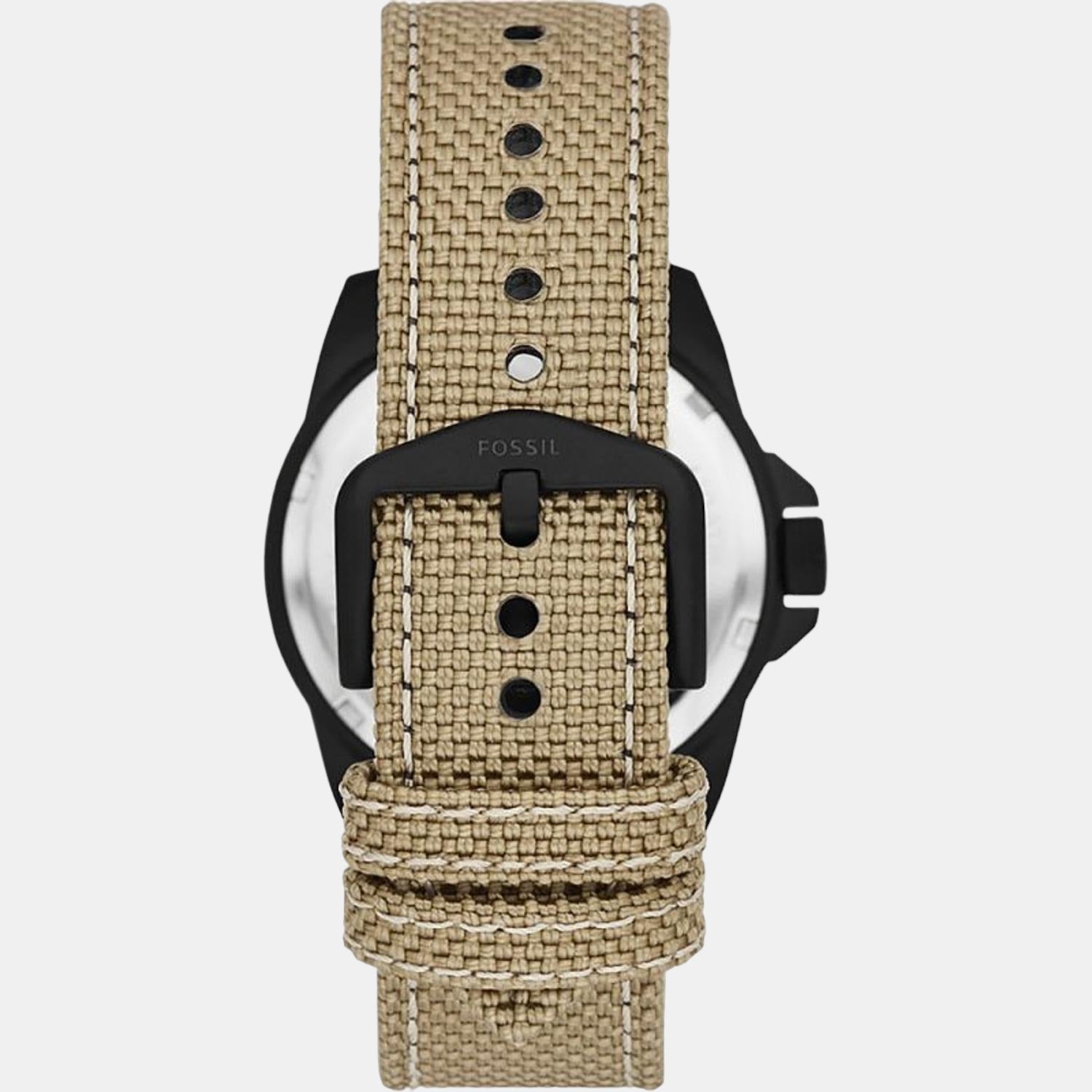 Bronson Men Quartz Black Dial Analog Nylon Watch FS5917